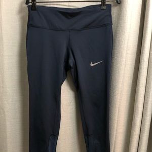 Nike running crops- XS, bluish grey